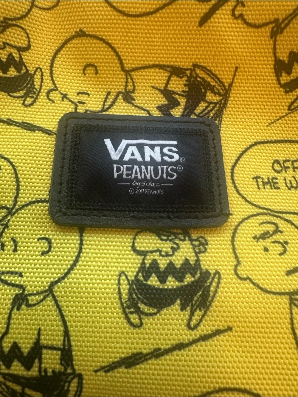 Vans x Peanuts Old Skool ll Charlie Brown Black and Yellow Backpack Like New